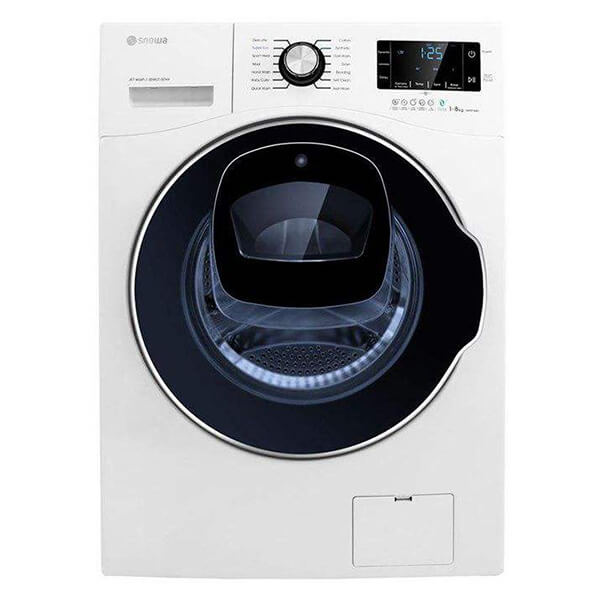 ماشین لباسشویی Wash in Wash اسنوا مدل SWM-842 ظرفیت 8 کیلوگرم- رنگ سفید